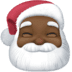 🎅🏿 Santa Claus: dark skin tone display on Facebook